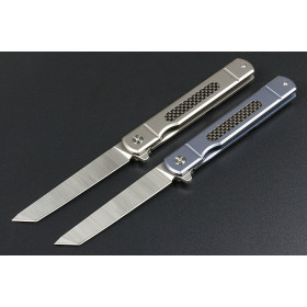 Grand Commander Fast Opening Outdoor Survival Hunting Folding Knife With Carbon Fiber Handle UD406688